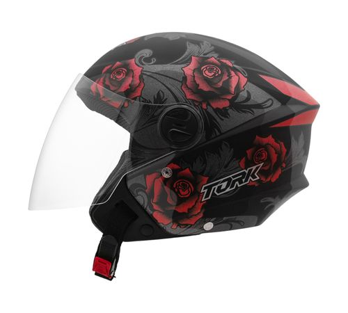 Capacete Pro Tork New Liberty 3 Flowers Fosco Vermelho Pto