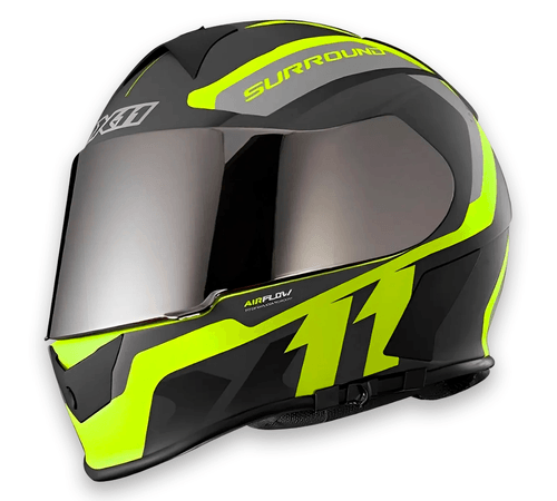 Capacete X11 Revo Pro Surround Neon