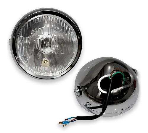 Farol Completo Intruder 125 2006 A 2011 Com Lâmpada - MTBR