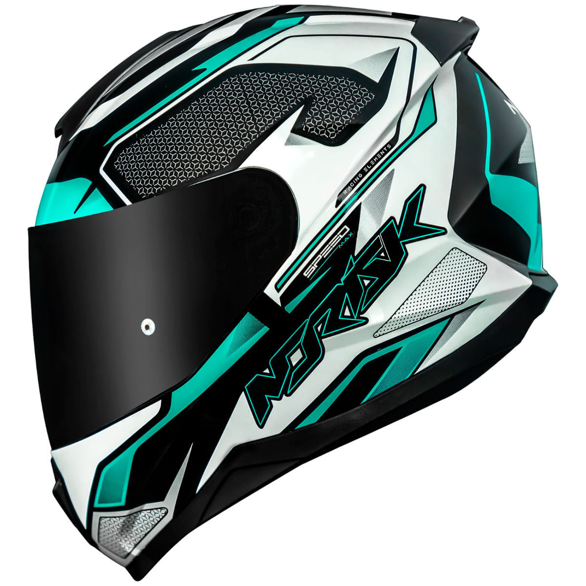 Capacete Original Norisk Razor Speedmax Preto Verde