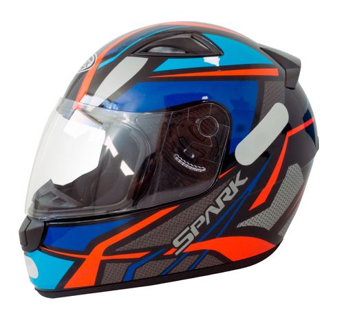 Capacete EBF Spark Spider Preto Azul