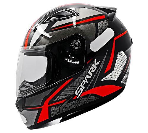 Capacete EBF Spark Spider Preto Vermelho