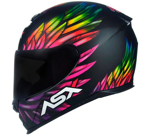 Capacete ASX Eagle Vibes Fosco Preto Color