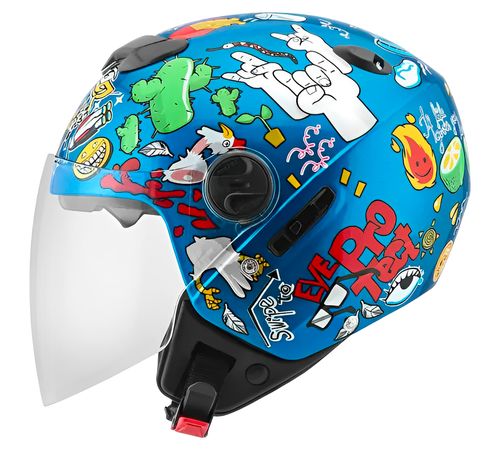 Capacete Pro Tork New Atomic Universe Azul