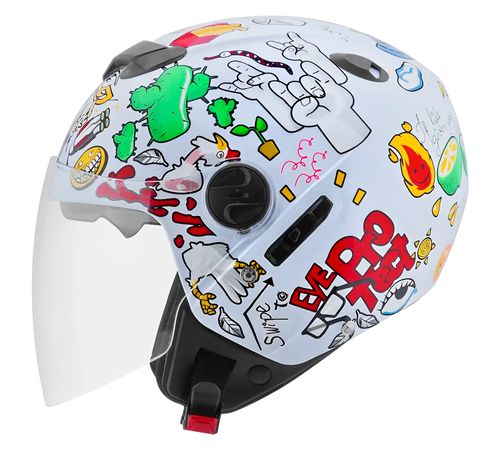 Capacete Pro Tork New Atomic Universe Branco
