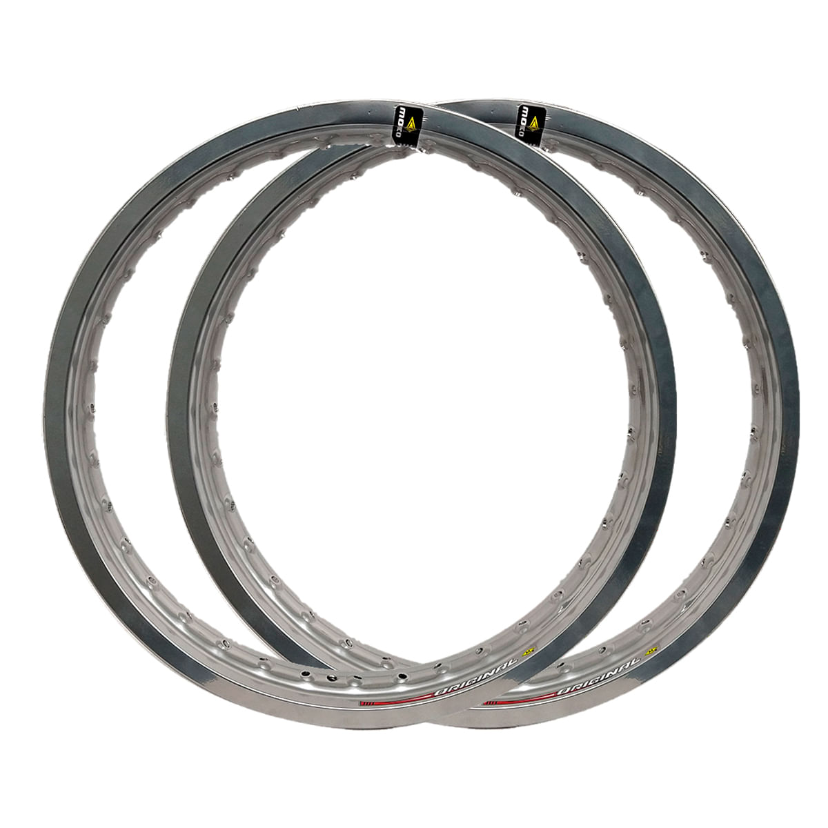 Aro Roda 18x185 E 18x215 Modelo Original Cromado Par Monaco