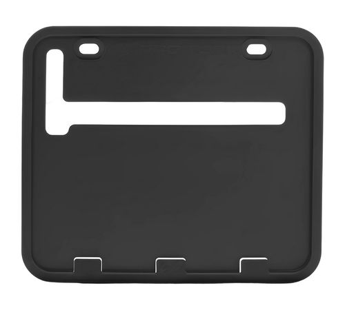 Moldura Suporte Placa Moto Mercosul Universal Pequeno Preto