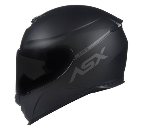 Capacete ASX Eagle Solid Fosco Preto Cinza