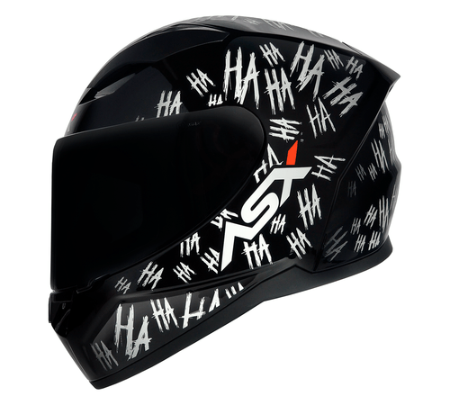 Capacete ASX City Fun Preto Branco