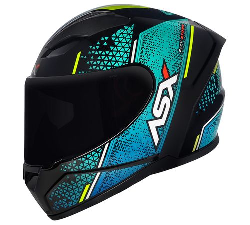 Capacete ASX City Storm Preto Tiffany Amarelo