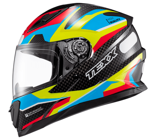 Capacete Texx Hawk Ride Azul Verde Vermelho Preto