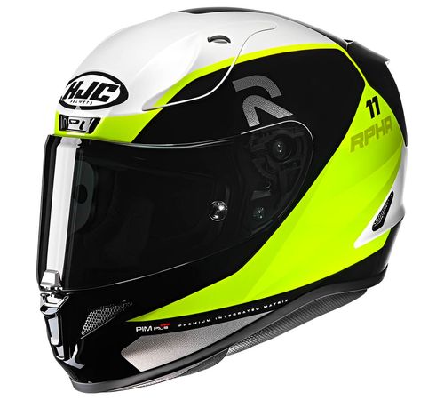 Capacete Original HJC RPHA 11 Texen Preto Verde Branco