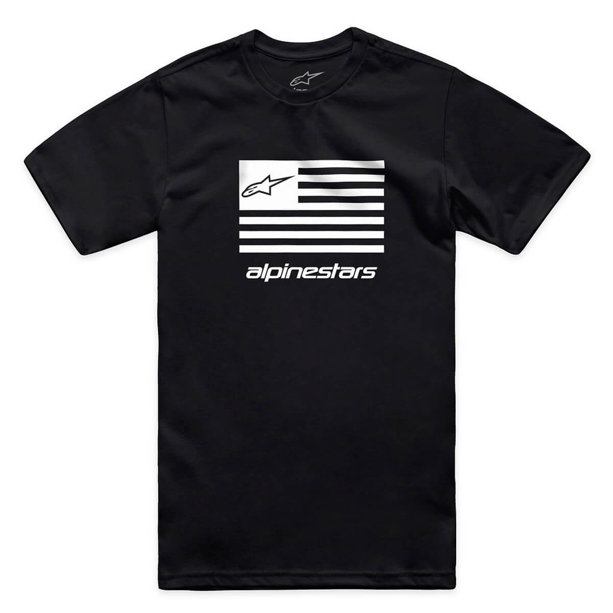 Camiseta Alpinestars Flag Preto Branco