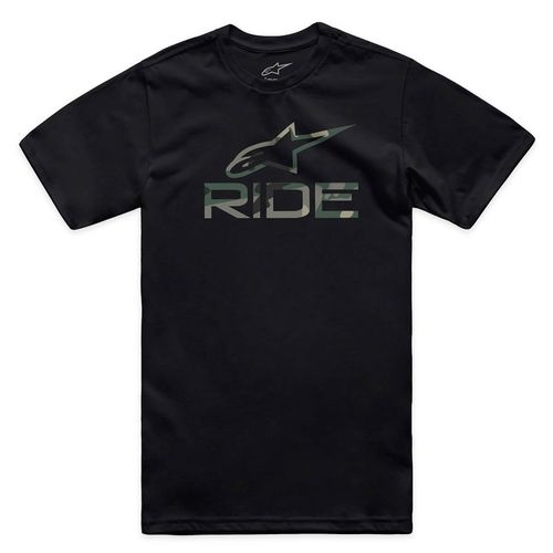 Camiseta Alpinestars Ride 4.0 Camo Preto