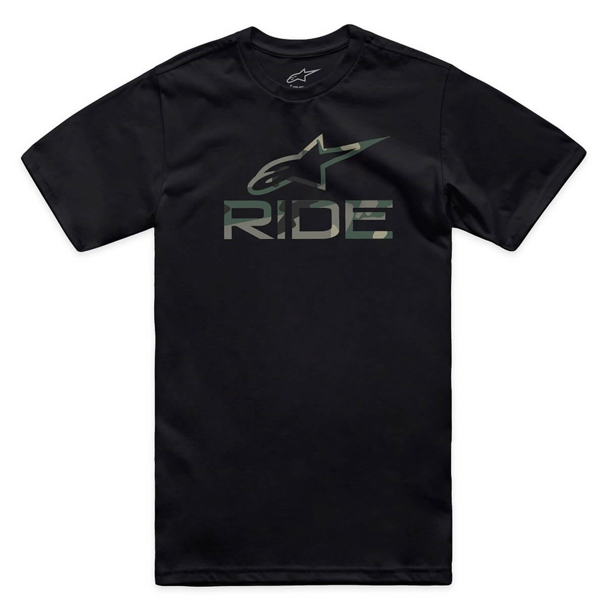 Camiseta Alpinestars Ride 4.0 Camo Preto