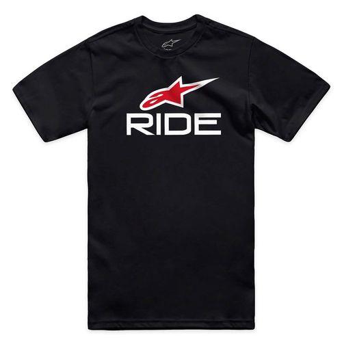 Camiseta Alpinestars Ride 4.0 Preto Branco Vermelho