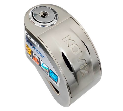 Trava Disco Com Alarme KT6-BM Cromado - Kovix