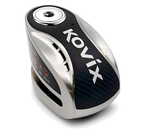 Trava Disco Com Alarme KNX6-BM Cromado - Kovix - Trava Disco Com Alarme Knx6-Bm Cromado