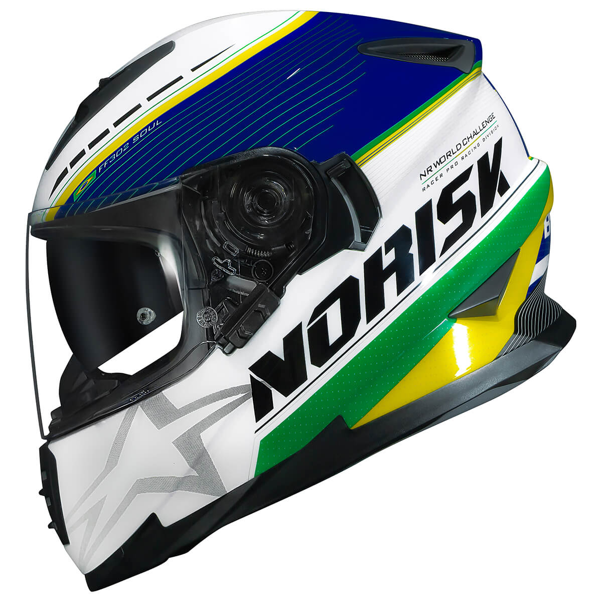 Capacete Original Norisk FF302 Soul Grand Prix Brazil