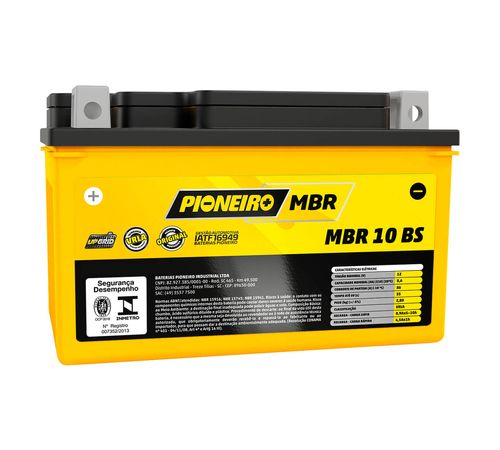 Bateria Pioneiro YTZ-10S MBR 10-BS MT07 MT09 Cb 500 650 Cbr 650 1000