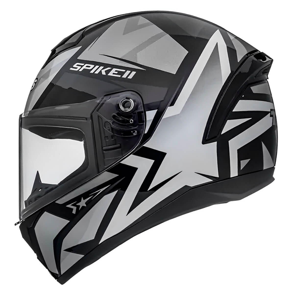 Capacete Peels Spike 2 1ST Preto Prata