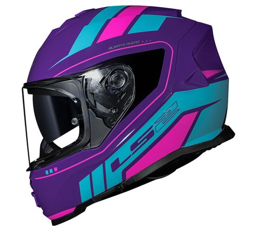 Capacete Fechado LS2 FF800 Storm Fist Roxo Azul