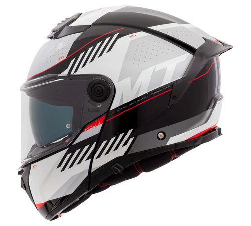 Capacete MT Escamoteável Atom 2 SV Edix B0 Cinza Preto