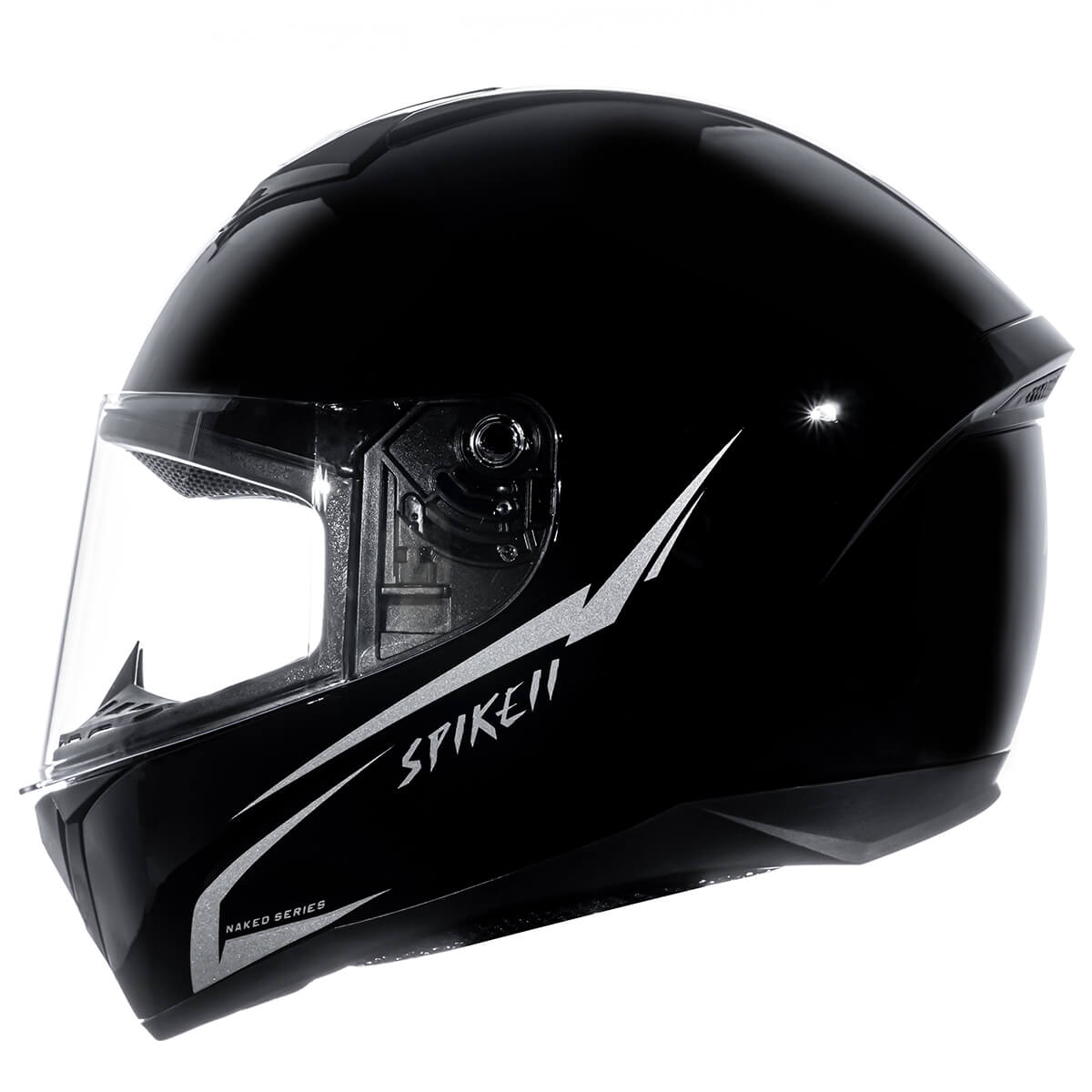 Capacete Peels Fechado Spike 2 NKD Preto Prata