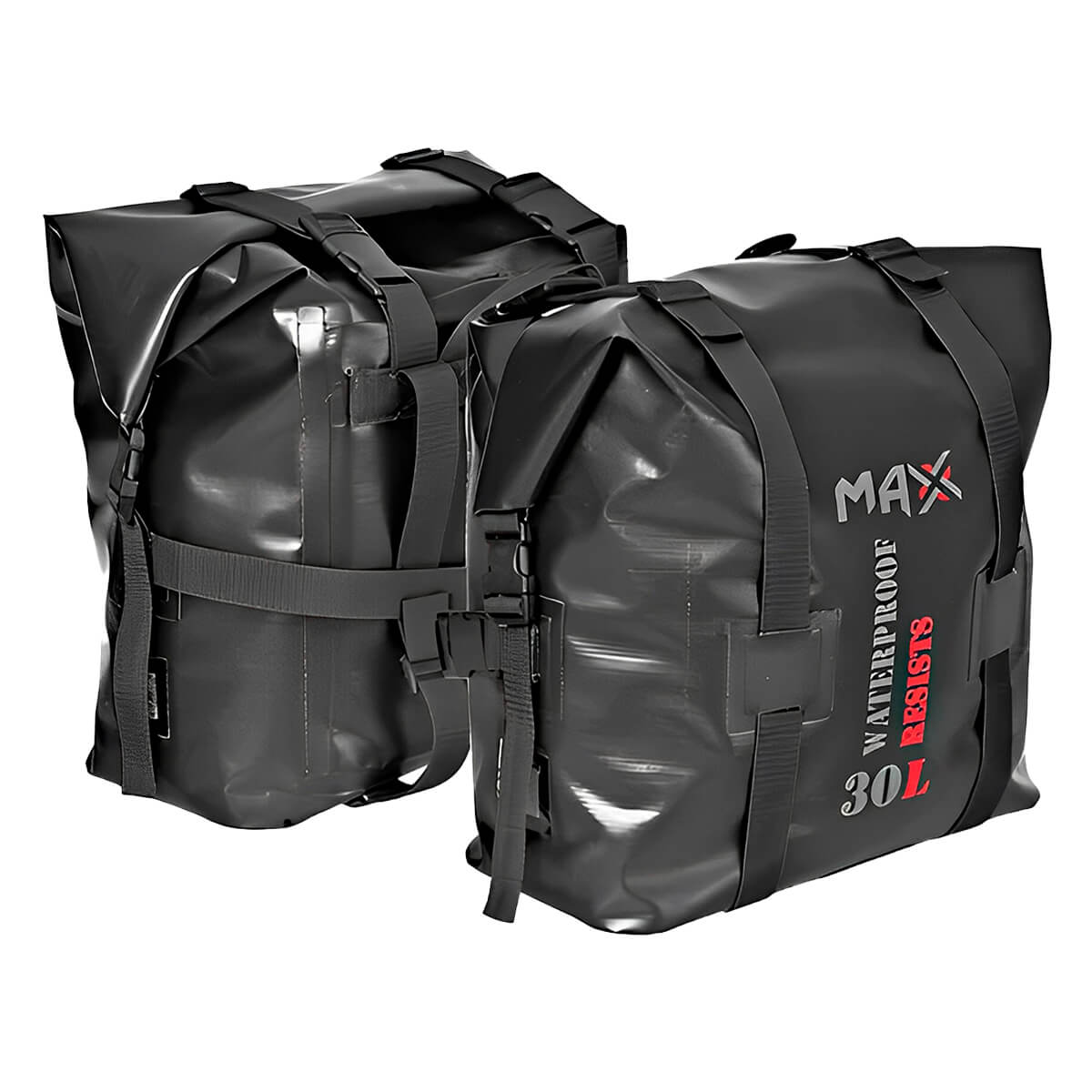 Alforge Lateral Estanque Moto 30 Litros Par Com Bolsa - Max Acessórios