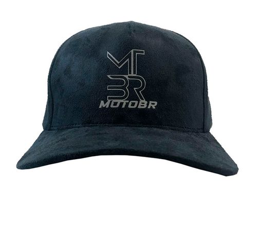Boné Moto BR Refletivo Camurça Preto