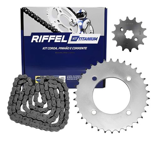 Kit Relação Biz 125 05 A 24 Biz 110i 16 A 24 Sem Retentor - Kit Relação Biz 125 2005 Até 2024 Biz 110i 2016 Até 2024 Sem Retentor