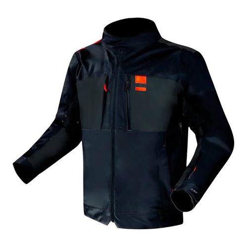 Jaqueta LS2 Titanium Azul Laranja