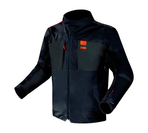 Jaqueta LS2 Titanium Azul Laranja