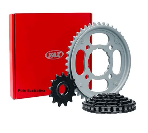 Kit Relação Fan 125 2014 Até 2018 - Vaz