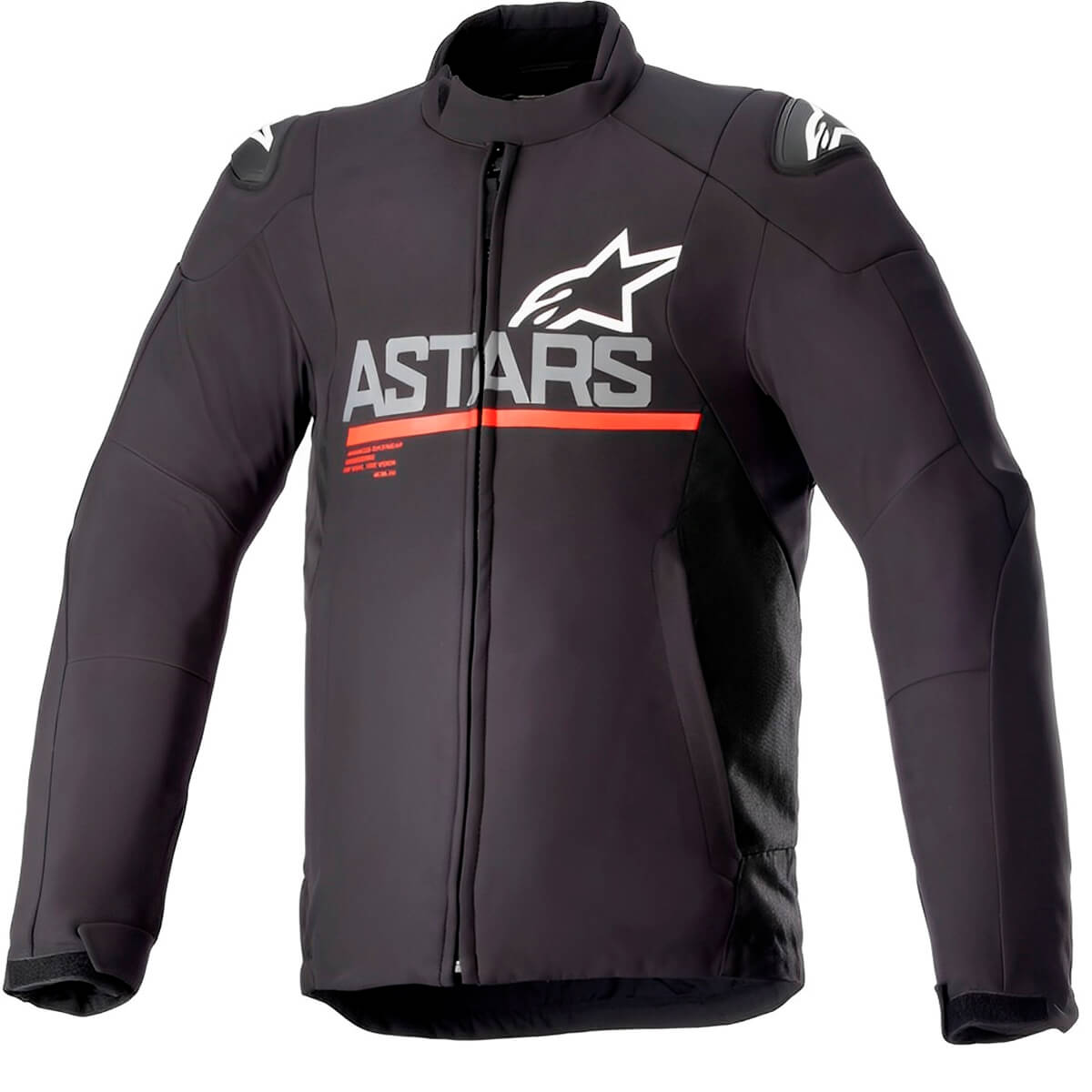 Jaqueta Alpinestars SMX WP Preto Cinza Escuro Vermelho