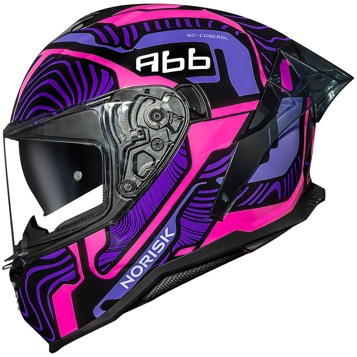 Capacete Original Norisk Strada 2 Fusion Roxo Preto Rosa
