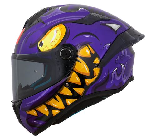 Capacete Fechado MT Targo S Angelandemon Roxo Rosa B8