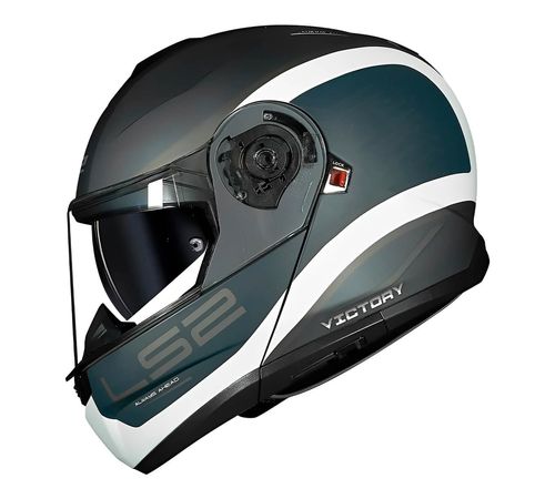 Capacete LS2 FF908 Strobe 2 Victory Fosco Cinza Azul Sand