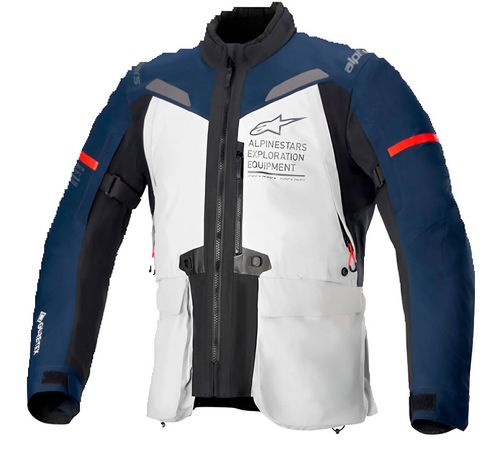 Jaqueta Alpinestars ST 7 2L Gore-Tex Cinza Gelo Azul Escuro