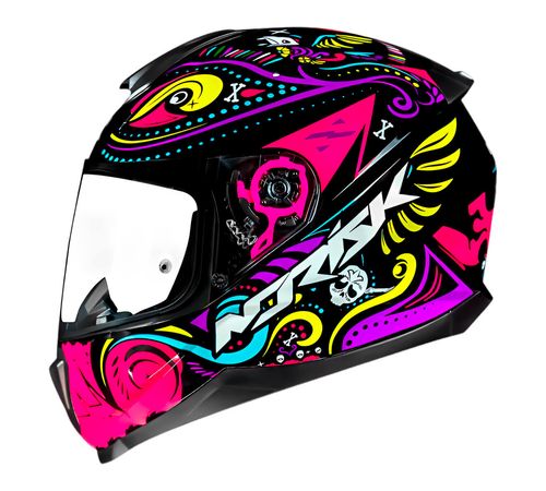 Capacete Norisk Razor Circus Preto Pink