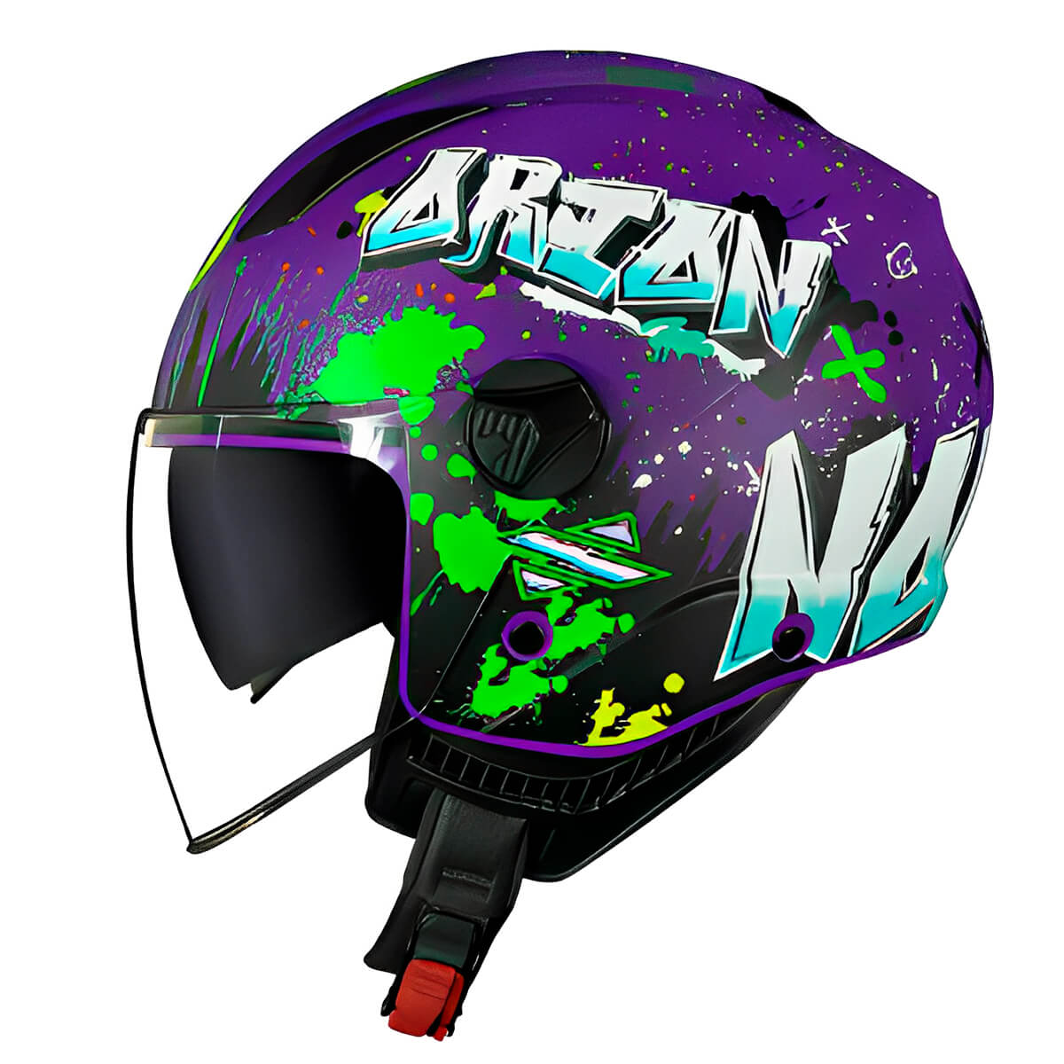 Capacete Original Norisk Orion SV Shine Roxo Azul Fosco