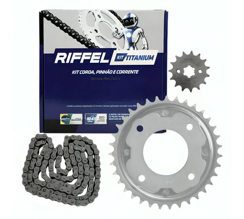 Kit Relação Biz 100 1998 Até 2005 Sem Retentor - Riffel