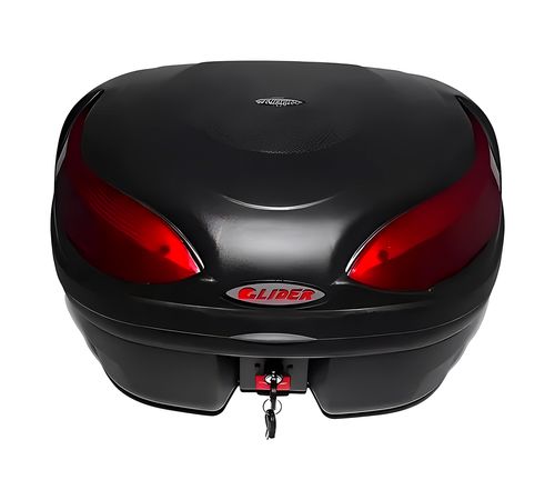 Baú Bauleto Glider Riders Moto 48 Litros Lente Vermelha