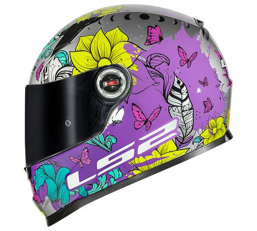 Capacete LS2 FF358 Dreamcatcher Prata Amarelo