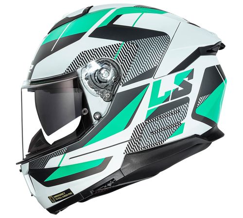 Capacete LS2 FF808 Stream 2 Road Cyan Cinza Fosco