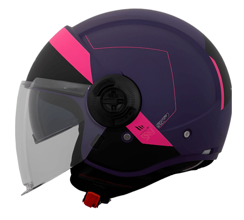 Capacete MT Viale SV Unit D8 Rosa Fosco