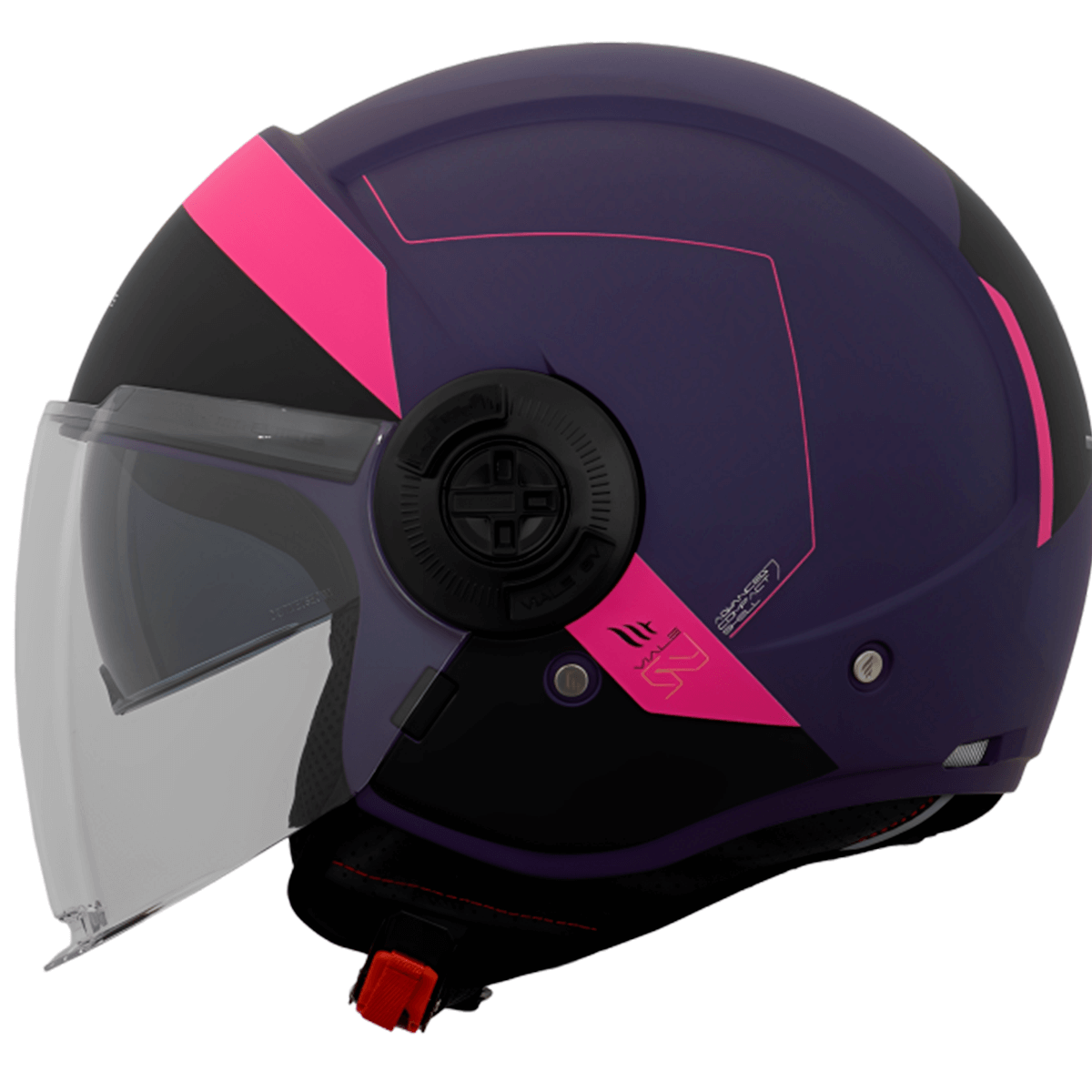 Capacete MT Viale SV Unit D8 Rosa Fosco 60