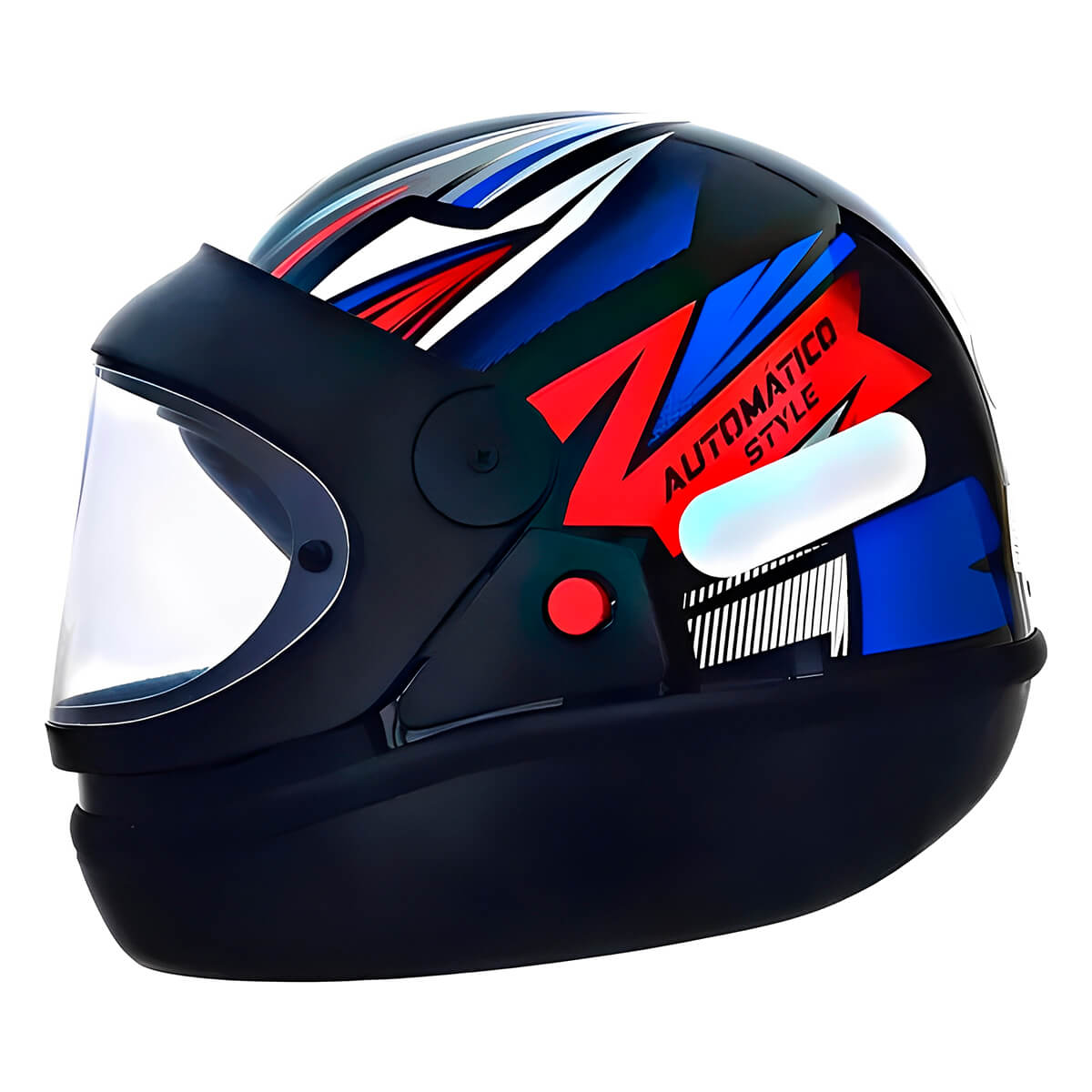 Capacete EBF Automatico Style Preto Azul