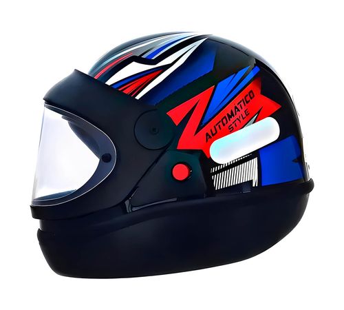 Capacete EBF Automatico Style Preto Azul