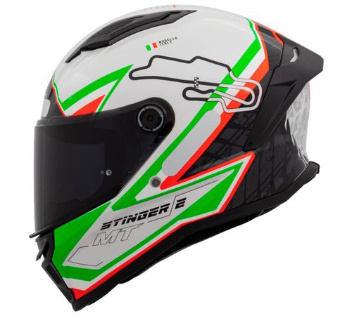 Capacete MT Stinger 2 Grand Prix A0 Itália
